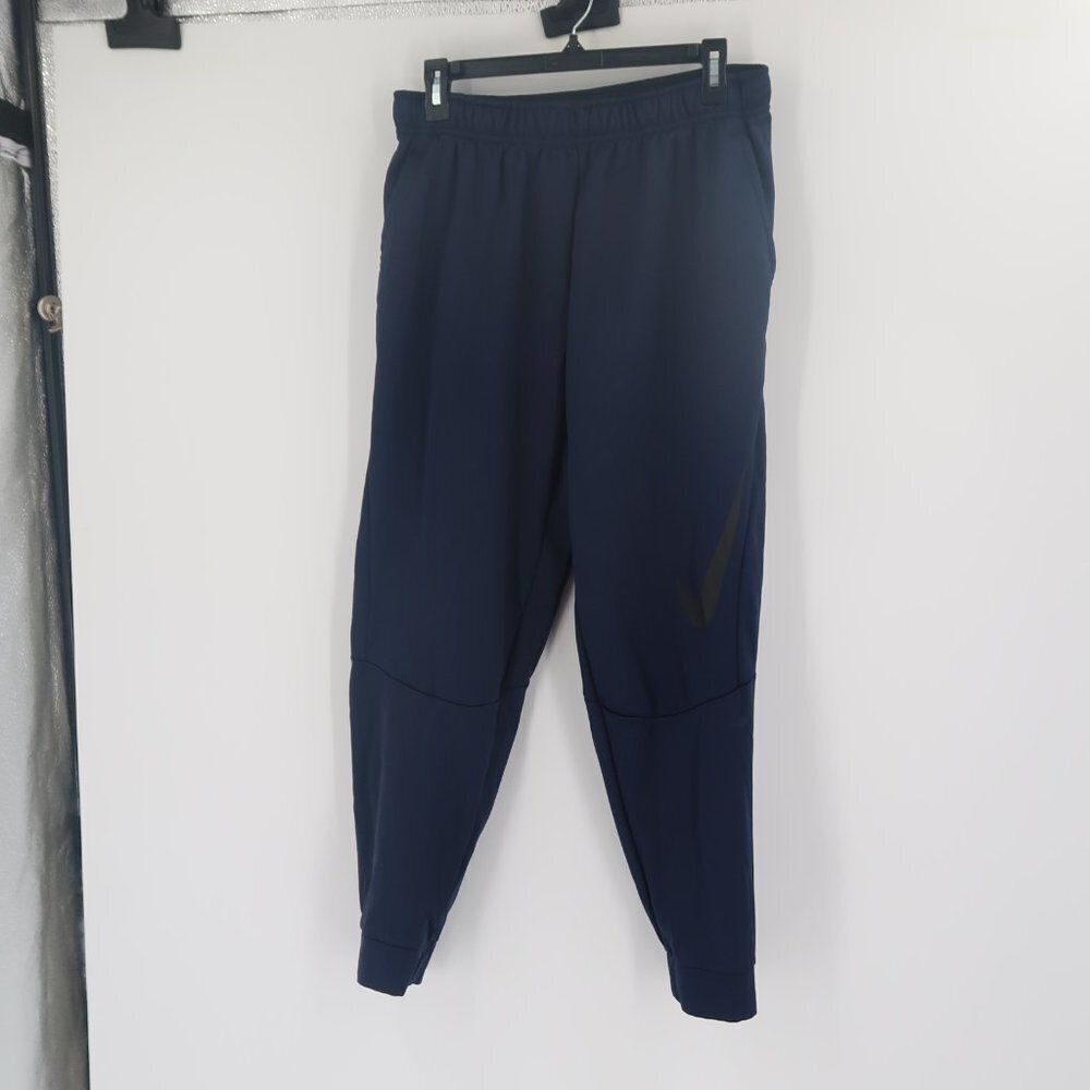 Nike Dri-Fit Blue Black Joggers Size Large